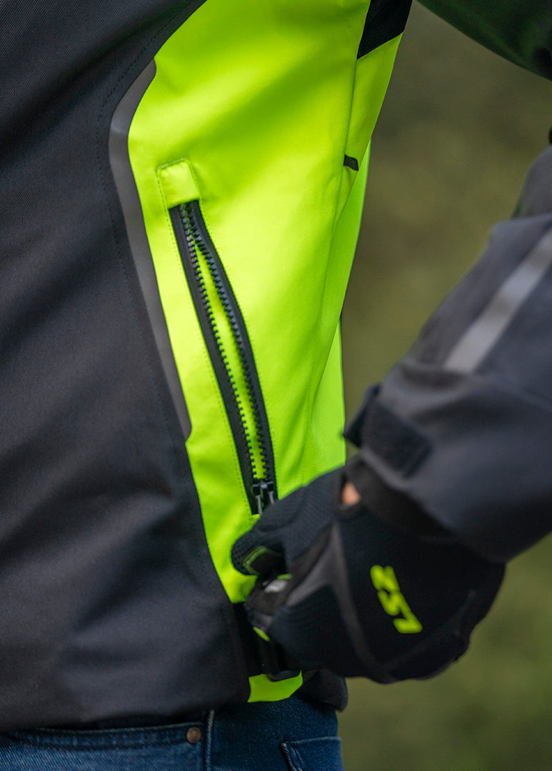LS2 ZOOM MAN JACKET BLACK YELLOW