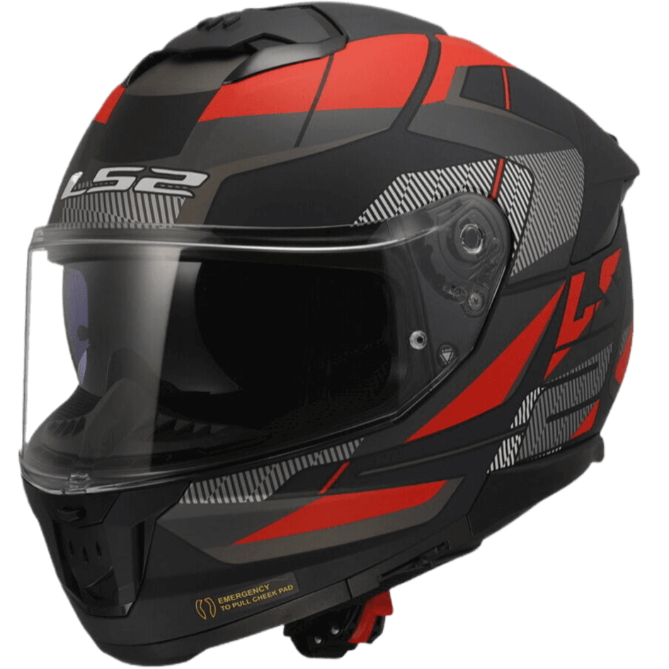 FF320 STREAM II ROAD GLOSS BLACK TITANIUM RED