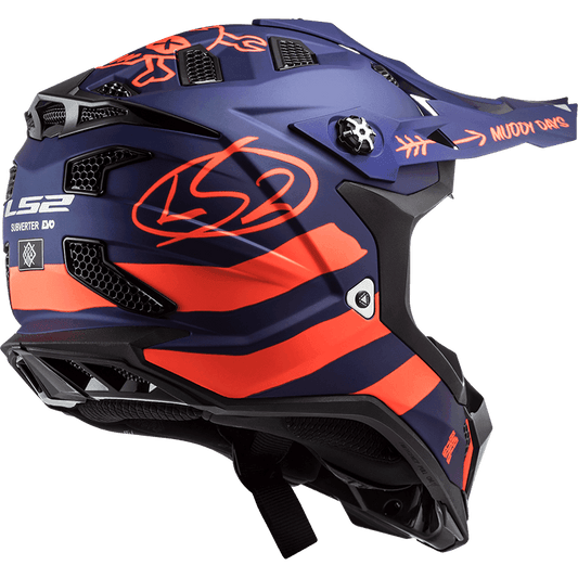 MX700 SUBVERTER EVO CARGO MATT BLUE FLURO ORANGE