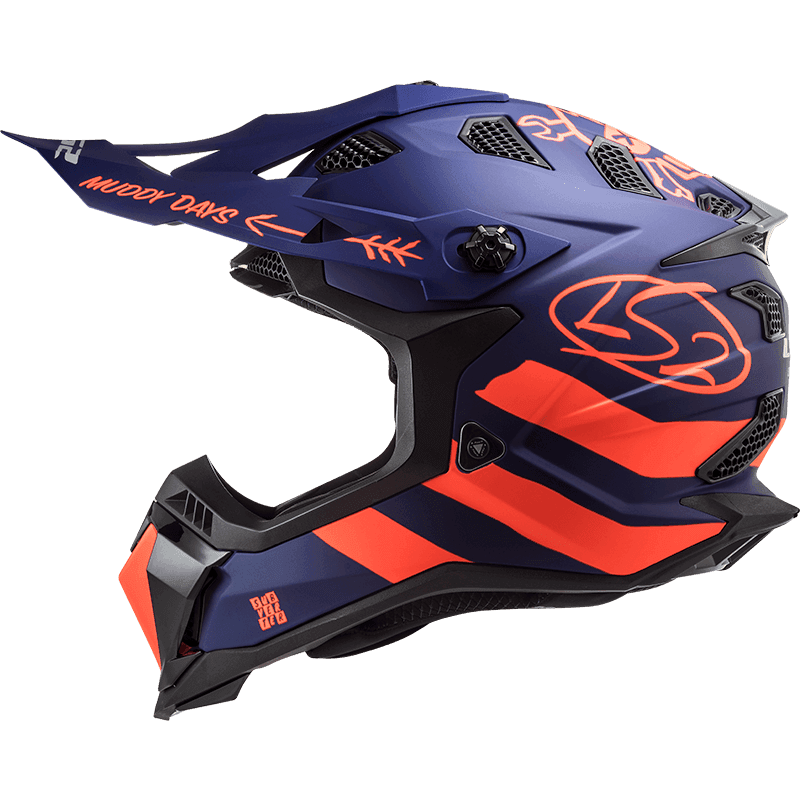 MX700 SUBVERTER EVO CARGO MATT BLUE FLURO ORANGE