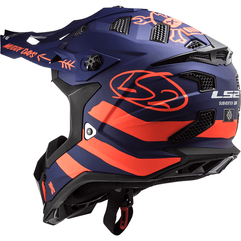 MX700 SUBVERTER EVO CARGO MATT BLUE FLURO ORANGE