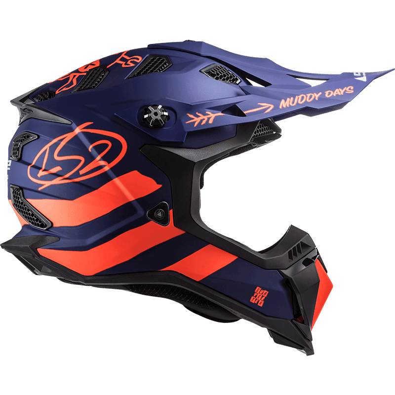 MX700 SUBVERTER EVO CARGO MATT BLUE FLURO ORANGE