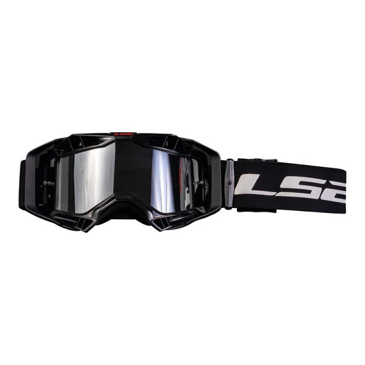 LS2 AURA GOGGLE BLACK WITH IRIDIUM VISOR