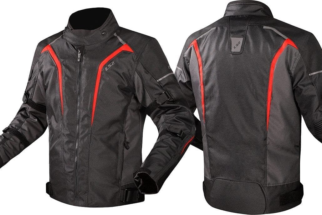 LS2 SEPANG BLACK GREY RED JACKET