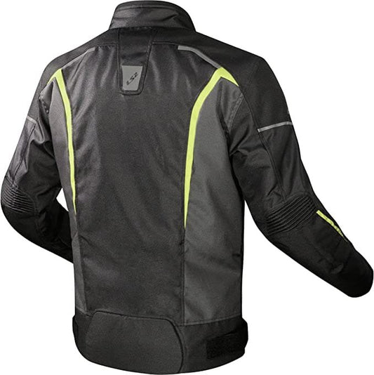 LS2 SEPANG MAN JACKET BLACK GREY HI-VI YELLOW