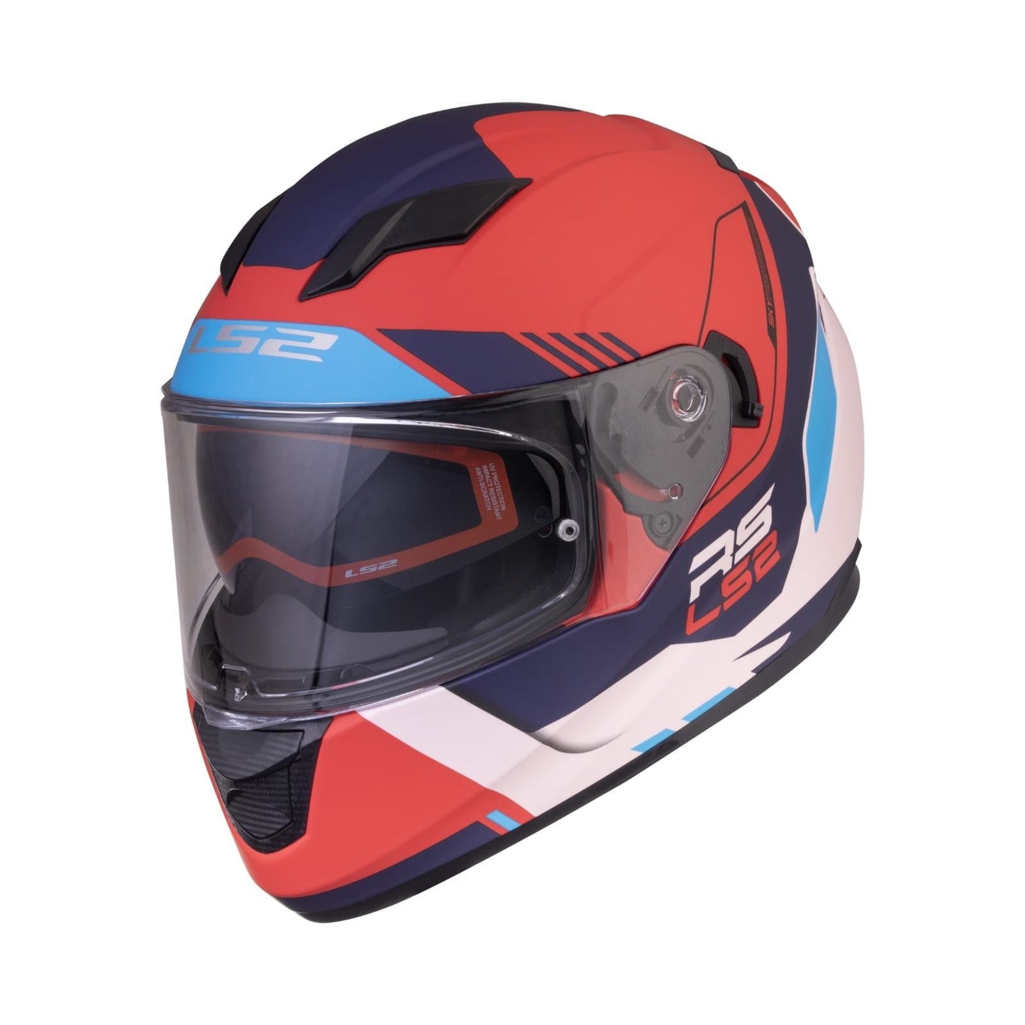 FF320 STREAM EVO XPLORER WHITE RED WITH PINLOCK