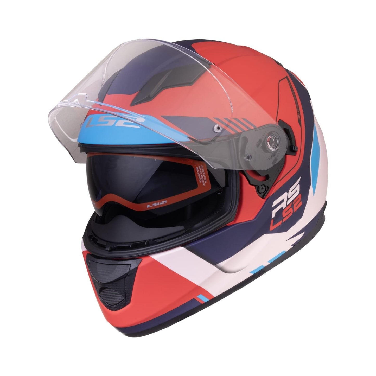 FF320 STREAM EVO XPLORER WHITE RED WITH PINLOCK