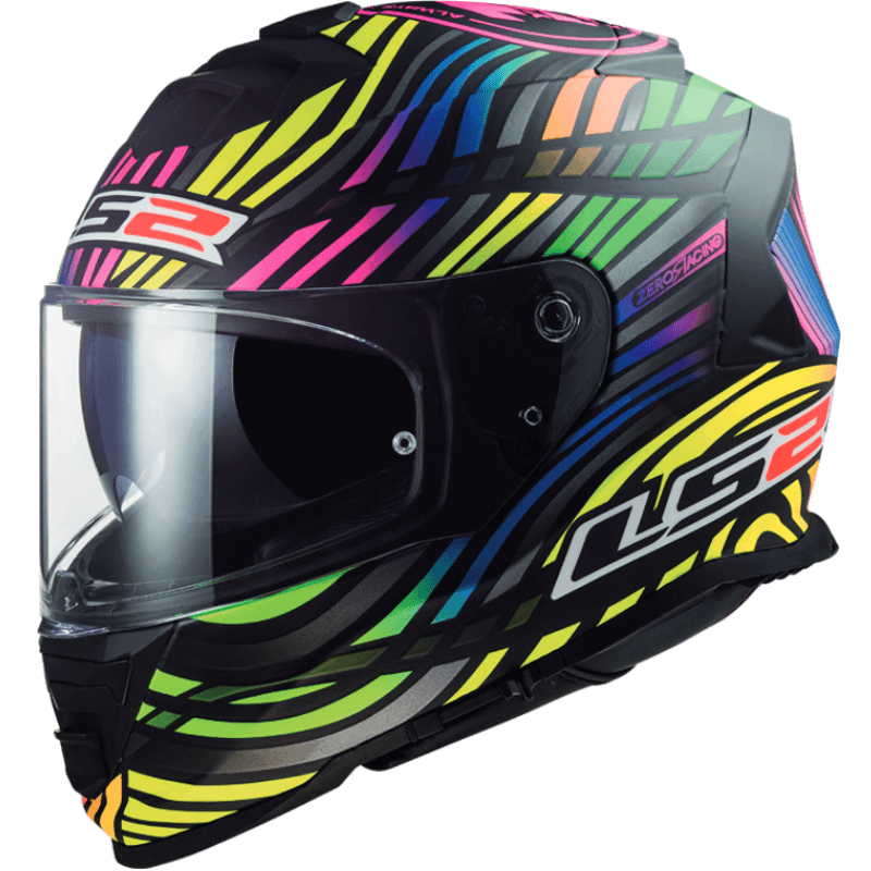FF800 STORM POWER MATT BLACK RAINBOW + LS2 HELMET BACK PACK FREE – ls2helmetsindia