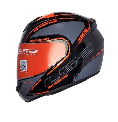 FF352 BRUSH BLACK ORANGE – ls2helmetsindia