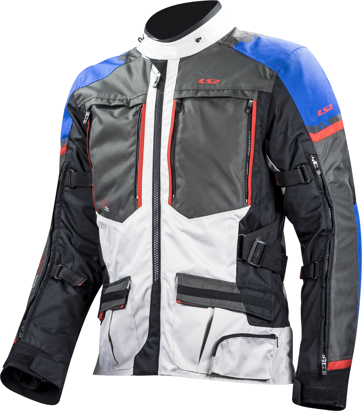 LS2 JACKET NORWAY MAN BLUE BLACK GREY RED