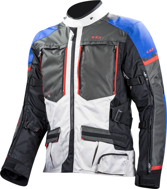 LS2 JACKET NORWAY MAN  BLUE BLACK GREY RED