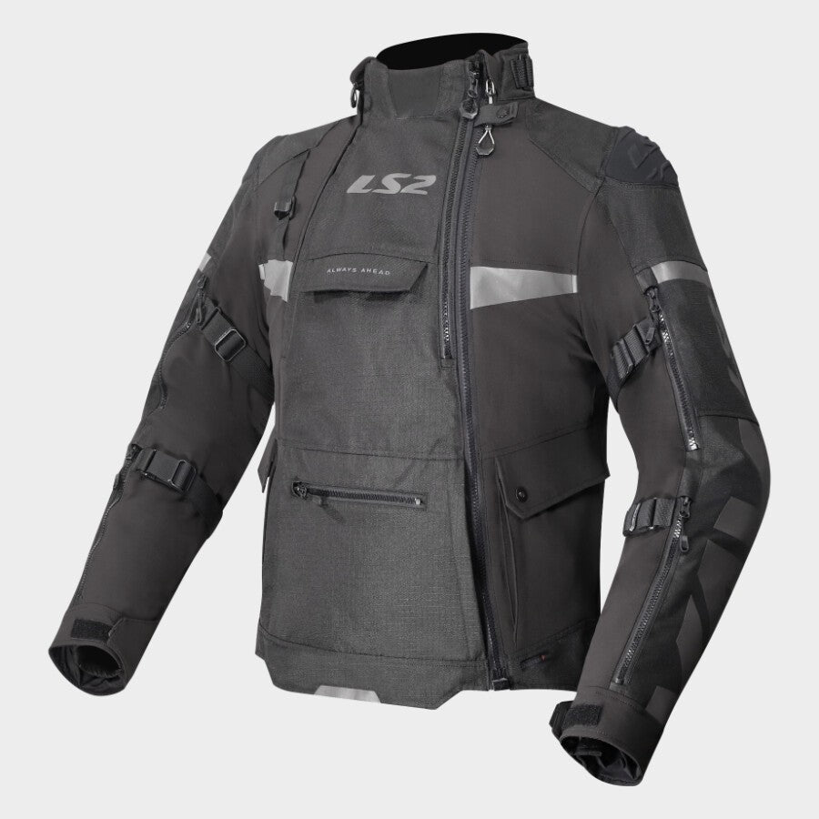 X-MASTER JACKET - BLACK - CE CLASS AA CERTIFIED – ls2helmetsindia