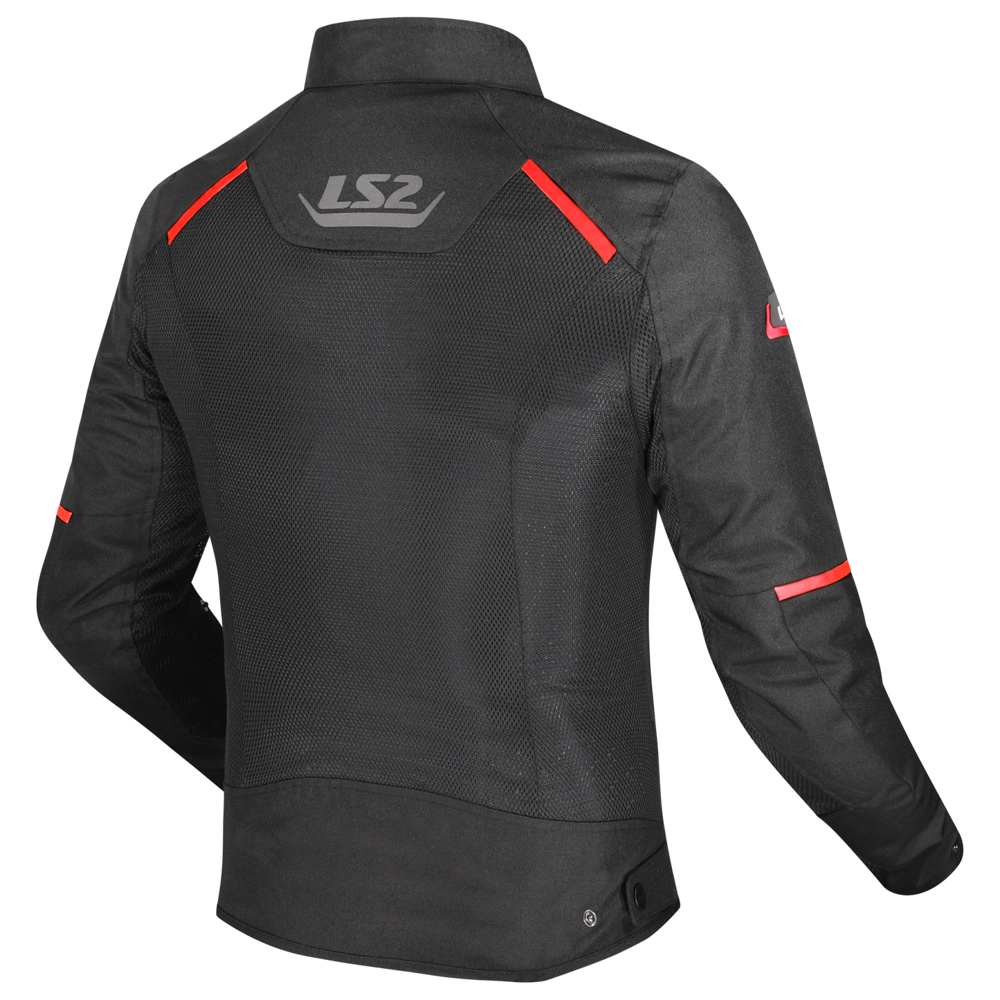 LS2 JACKET BREEZE MAN BLACK RED - CE CLASS A CERTIFIED JACKET