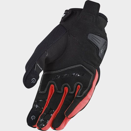 LS2 DART II RIDING GLOVES BLACK RED