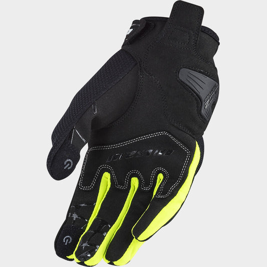 LS2 DART II RIDING GLOVES BLACK H-V YELLOW