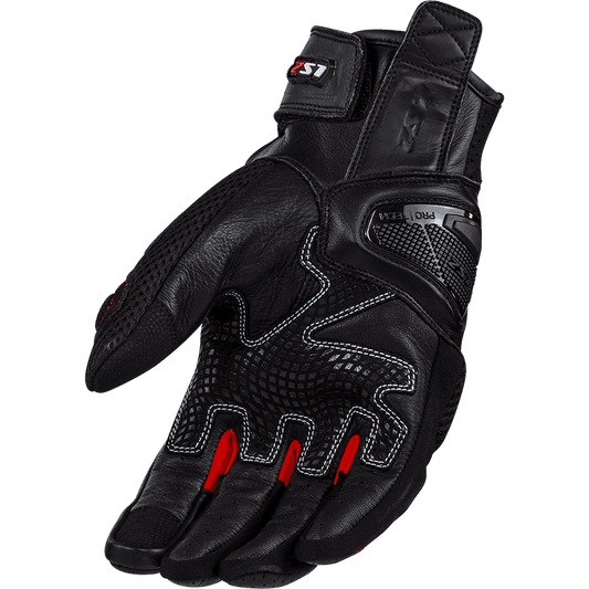 LS2 SPARK II AIR GLOVES BLACK RED WHITE