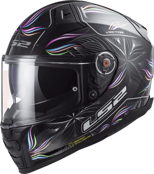 FF811 VECTOR II TROPICAL GLOSS BLACK WHITE