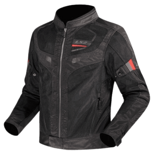 LS2 GARDA AIR MAN RIDING JACKET BLACK RED