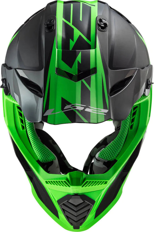 MX437 FAST EVO ROAR MATT-GLOSS BLACK GREEN