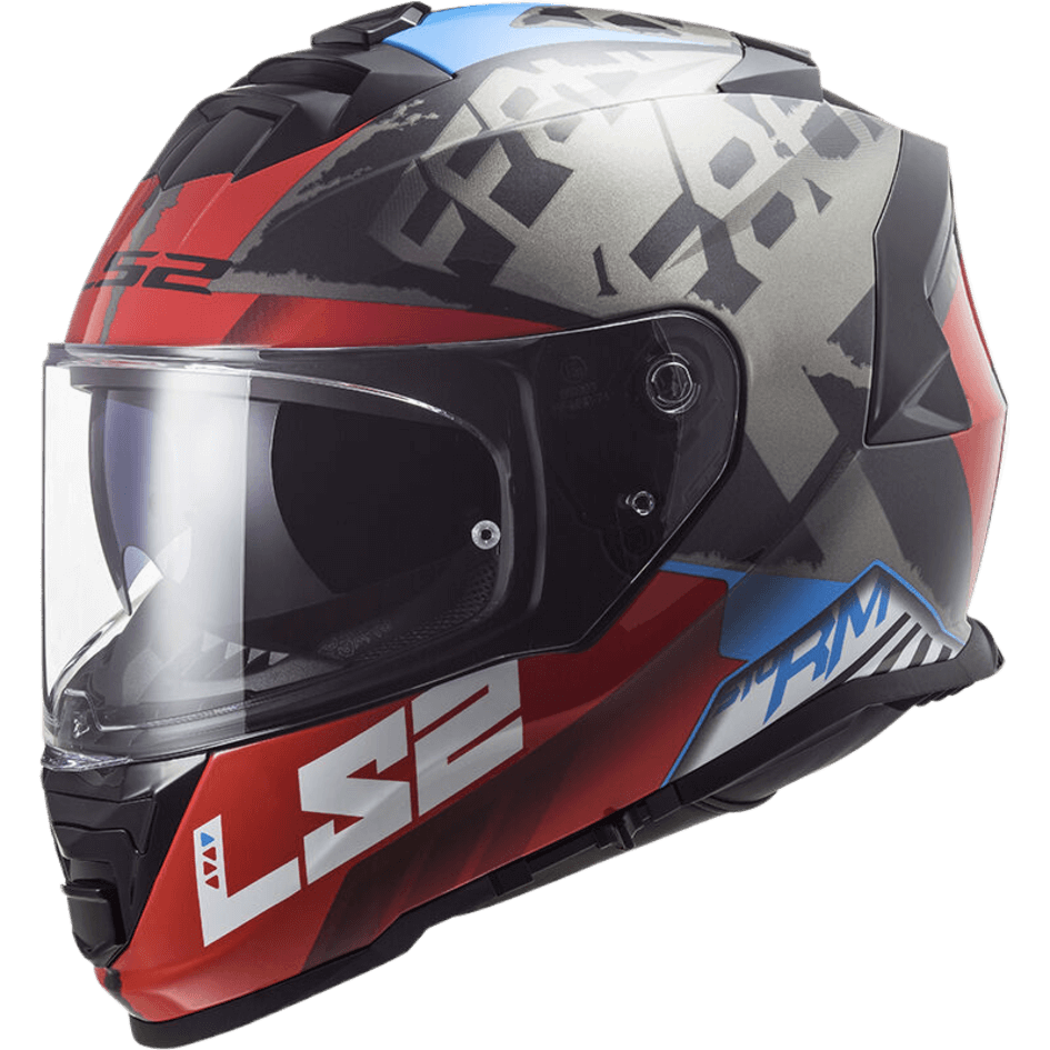 FF800 STORM II SPRINTER BLACK RED TITANIUM – ls2helmetsindia