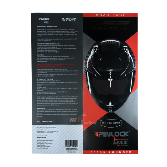 LS2 SPARE PINLOCK MAX VISION FOR FF901 ADVANT X HELMETS