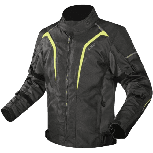 LS2 SEPANG MAN JACKET BLACK GREY HI-VI YELLOW