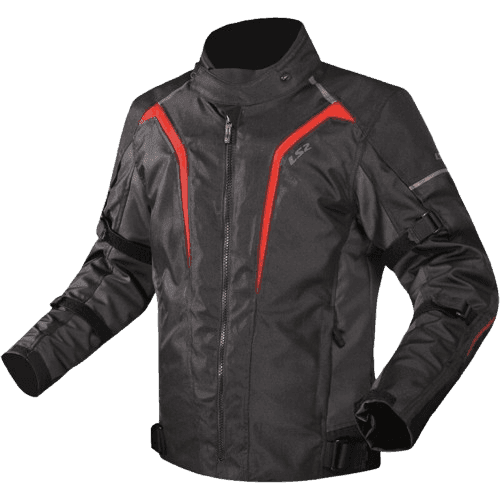 LS2 SEPANG BLACK GREY RED JACKET