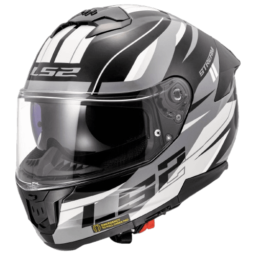 ls2 ff320 helmet FF320 STREAM II BOLT MATT BLACK WHITE-06 – ls2helmetsindia