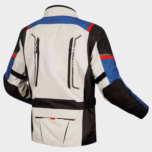 LS2 NARVIK RIDING BLUE BLACK GREY RED JACKET