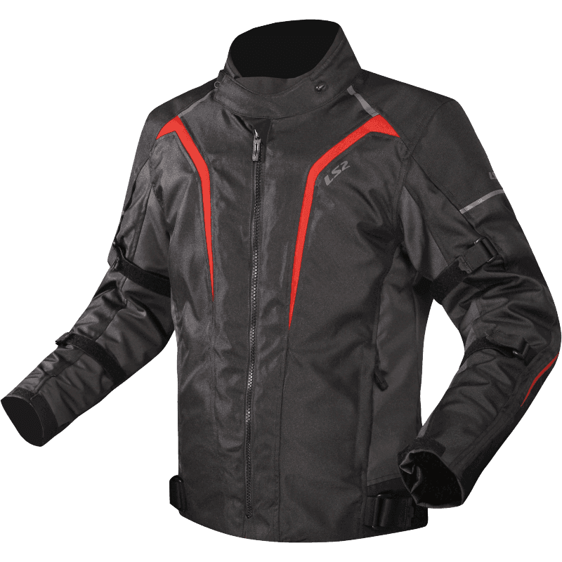 LS2 SEPANG BLACK GREY RED JACKET