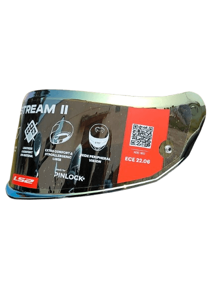 LS2 SPARE GOLD VISOR for FF320 STREAM II HELMETS