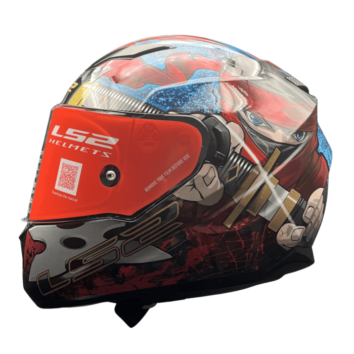 FF320 STREAM EVO NINJA RED BLUE (D-RING) – ls2helmetsindia