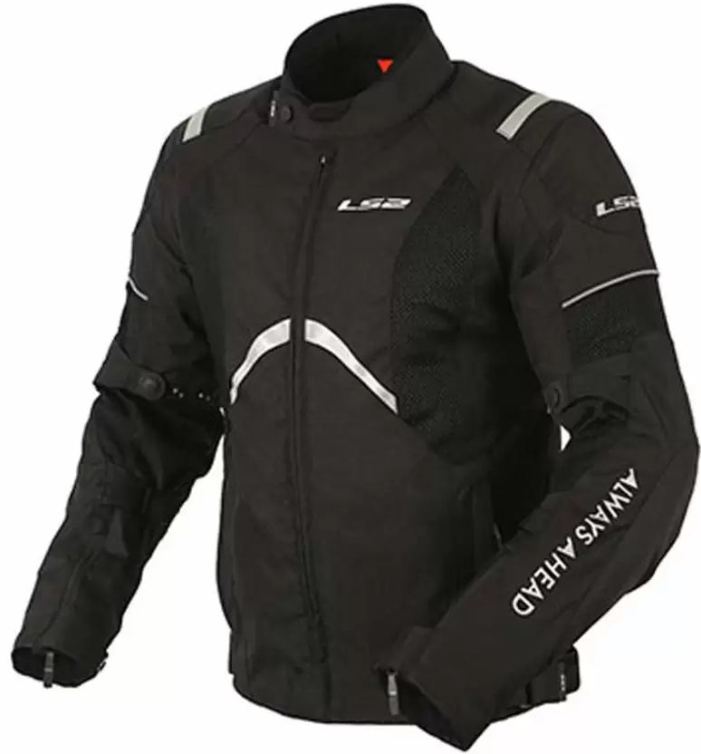 LS2 TIDE MEN BLACK REFLECTOR JACKET L2