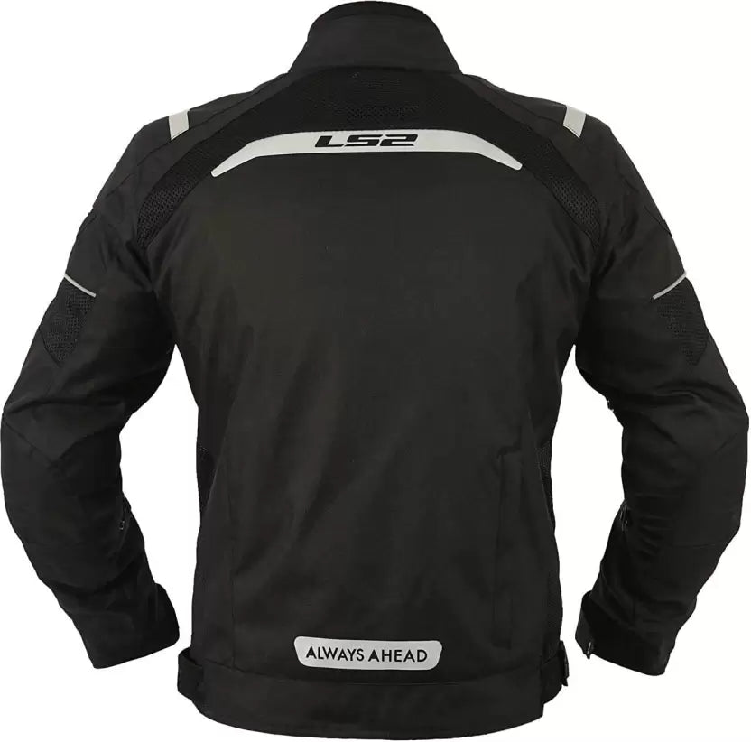 LS2 TIDE MEN BLACK REFLECTOR JACKET L2
