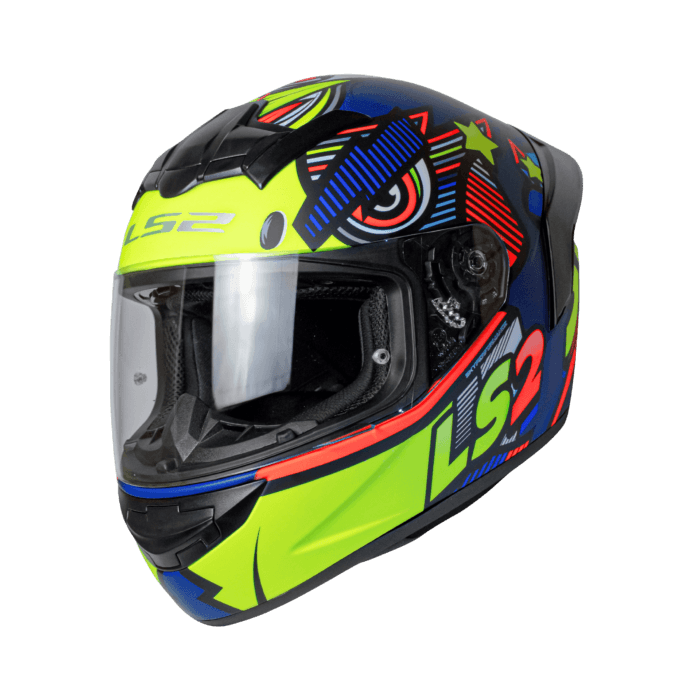 ls2 ff350 helmet price in india FF352 ROOKIE KHAN MATT NAVY BLUE HI VIZ YELLOW – ls2helmetsindia