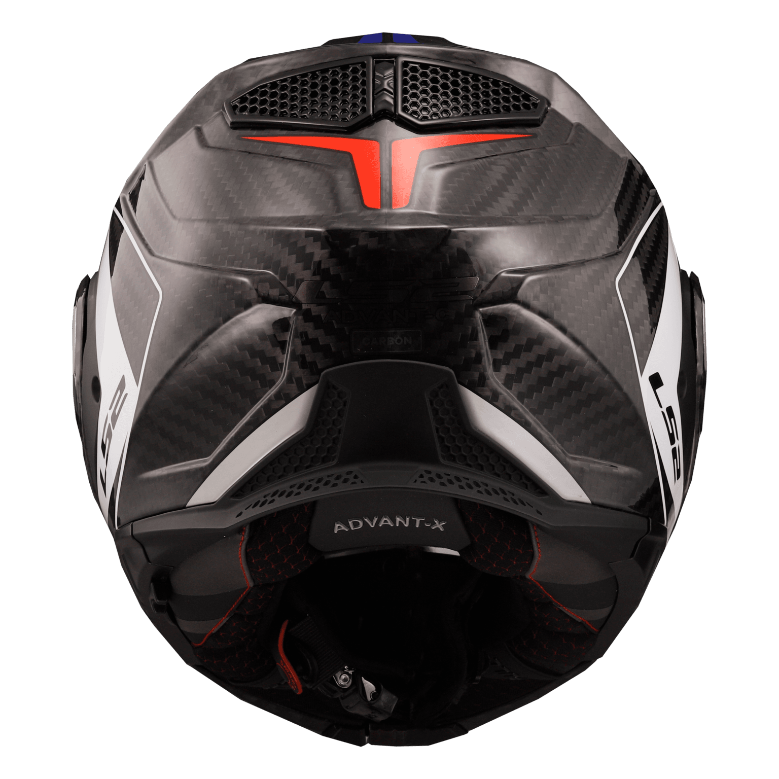 FF901 ADVANT X CARBON FUTURE GLOSS WHITE BLUE 06 LS2 Helmets India