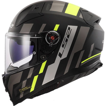 FF811 VECTOR II TRON MATT BLACK H-V YELLOW