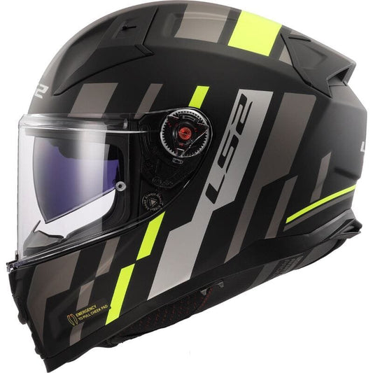 FF811 VECTOR II TRON MATT BLACK H-V YELLOW