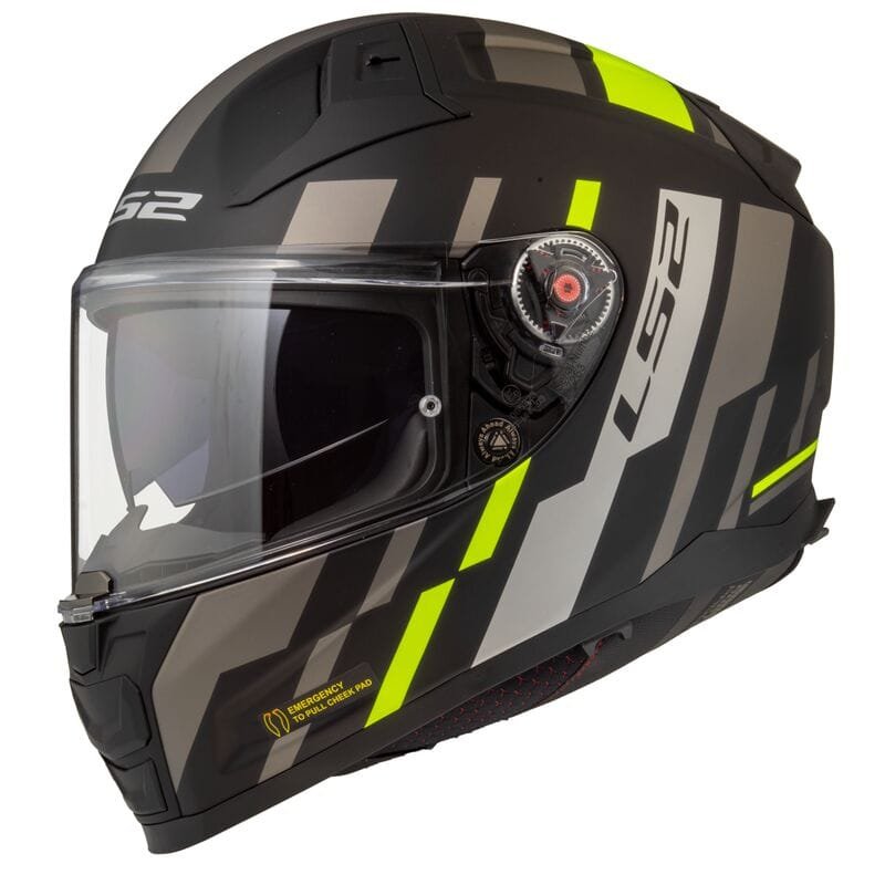 FF811 VECTOR II TRON MATT BLACK H-V YELLOW