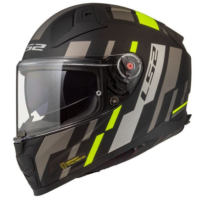 FF811 VECTOR II TRON MATT BLACK H-V YELLOW