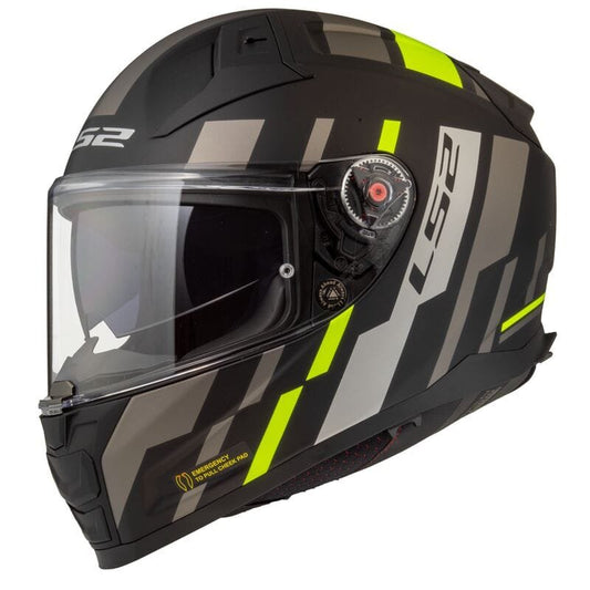 FF811 VECTOR II TRON MATT BLACK H-V YELLOW