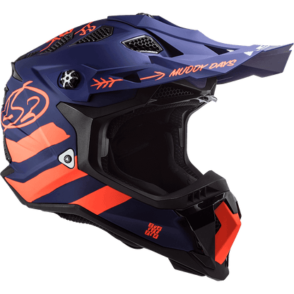 MX700 SUBVERTER EVO CARGO MATT BLUE FLURO ORANGE