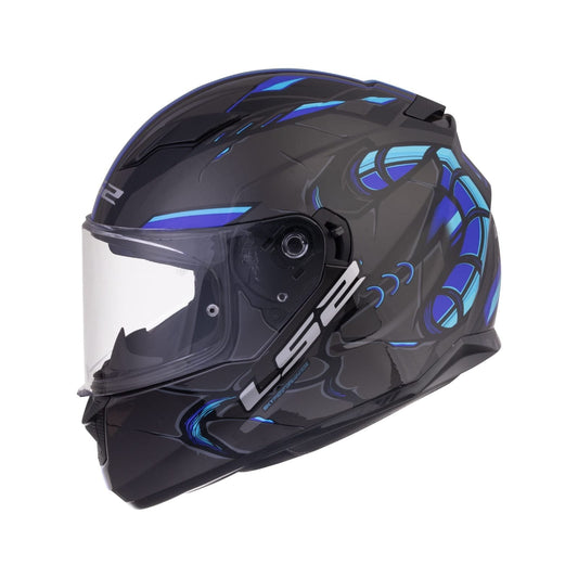 FF320 STREAM EVO ZUKO BLACK BLUE WITH PINLOCK