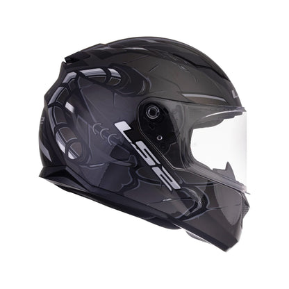 FF320 STREAM EVO ZUKO MATT BLACK GREY WITH PINLOCK