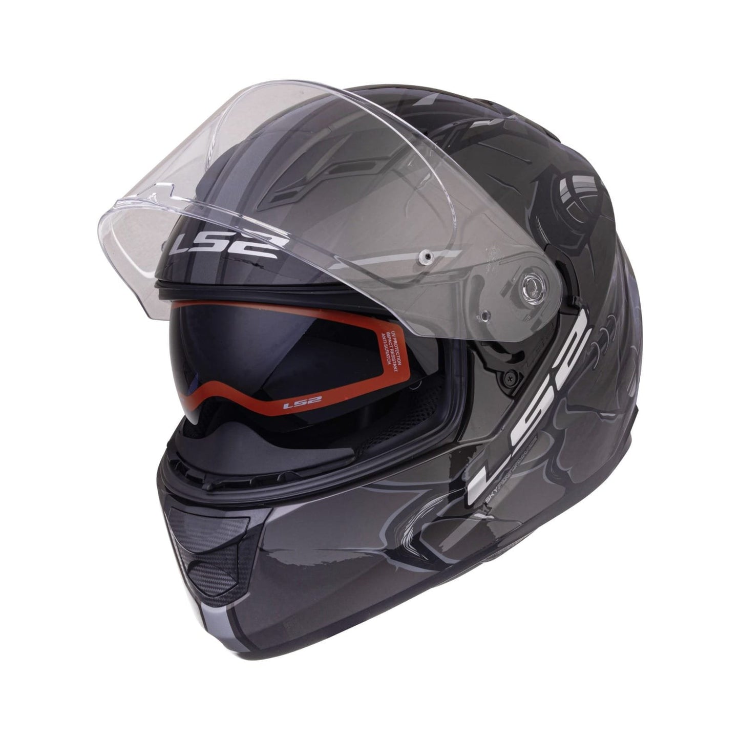 FF320 STREAM EVO ZUKO MATT BLACK GREY WITH PINLOCK