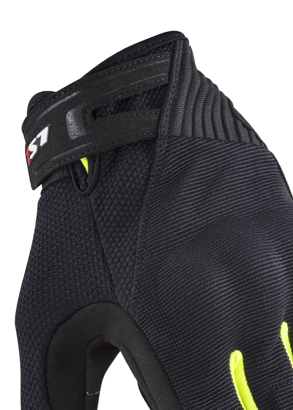 LS2 DART II RIDING GLOVES BLACK H-V YELLOW