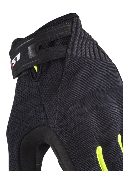 LS2 DART II RIDING GLOVES BLACK H-V YELLOW