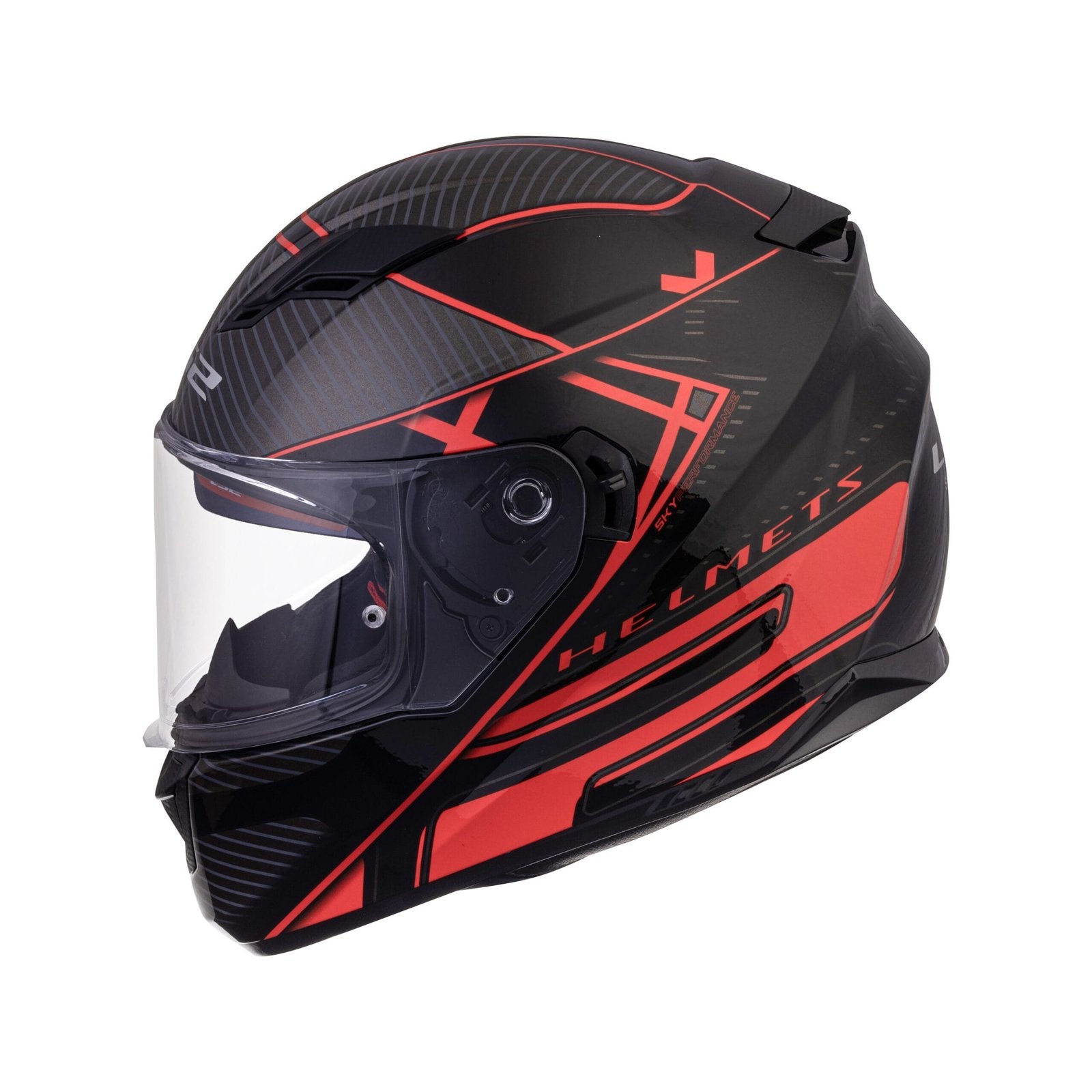 FF320 STREAM EVO LEVEL BLACK RED – ls2helmetsindia