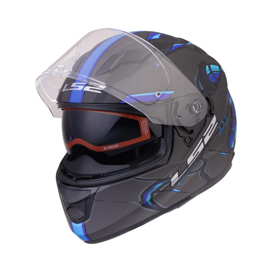 FF320 STREAM EVO ZUKO BLACK BLUE WITH PINLOCK