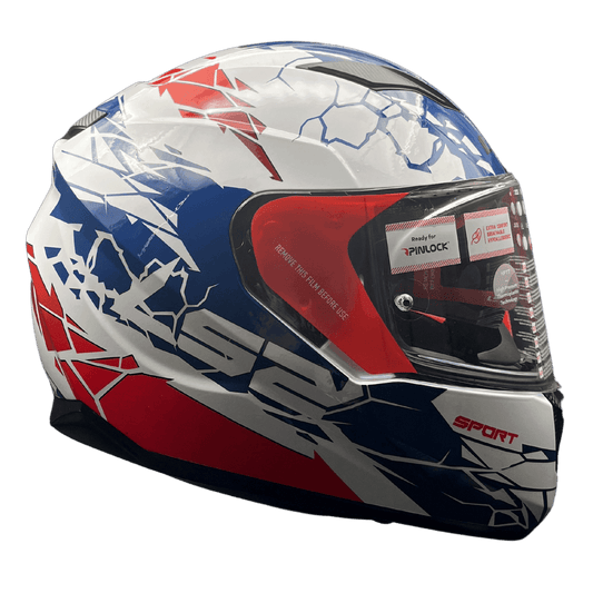 FF320 STREAM EVO IMPACT WHITE BLUE RED (D-RING)
